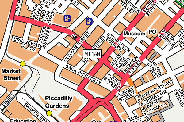 M1 1AN map - OS OpenMap – Local (Ordnance Survey) M1 1AN map - OS OpenMap – Local (Ordnance Survey)