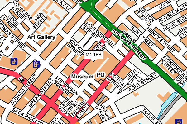 M1 1BB map - OS OpenMap – Local (Ordnance Survey) M1 1BB map - OS OpenMap – Local (Ordnance Survey)