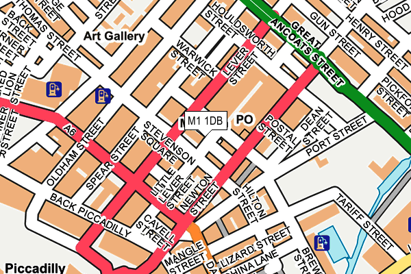 M1 1DB map - OS OpenMap – Local (Ordnance Survey) M1 1DB map - OS OpenMap – Local (Ordnance Survey)