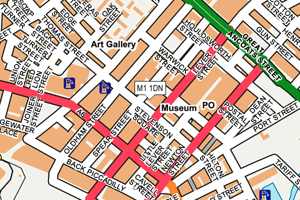 M1 1DN map - OS OpenMap – Local (Ordnance Survey) M1 1DN map - OS OpenMap – Local (Ordnance Survey)