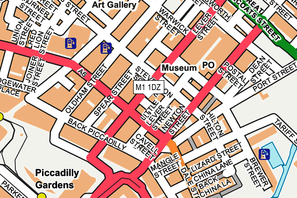 M1 1DZ map - OS OpenMap – Local (Ordnance Survey) M1 1DZ map - OS OpenMap – Local (Ordnance Survey)