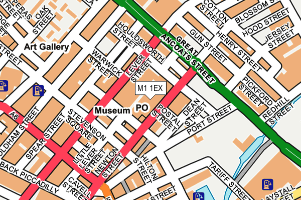 M1 1EX map - OS OpenMap – Local (Ordnance Survey) M1 1EX map - OS OpenMap – Local (Ordnance Survey)