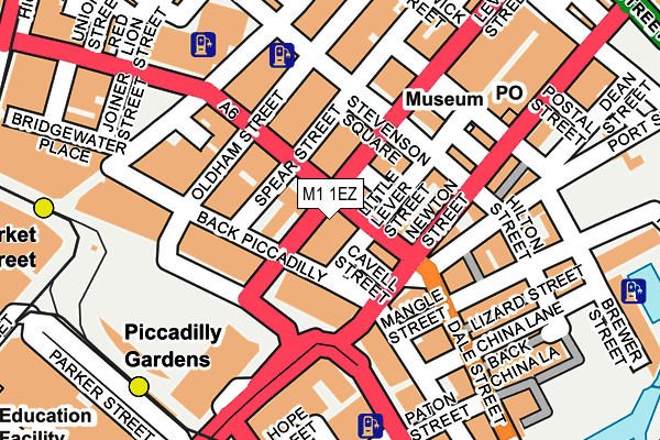 M1 1EZ map - OS OpenMap – Local (Ordnance Survey) M1 1EZ map - OS OpenMap – Local (Ordnance Survey)
