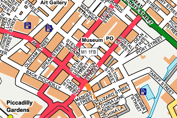 M1 1FB map - OS OpenMap – Local (Ordnance Survey) M1 1FB map - OS OpenMap – Local (Ordnance Survey)