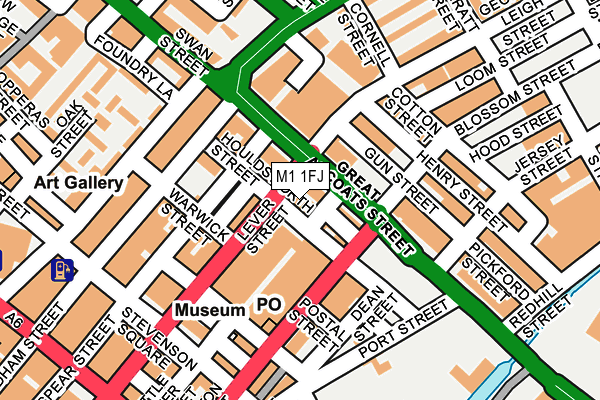 M1 1FJ map - OS OpenMap – Local (Ordnance Survey) M1 1FJ map - OS OpenMap – Local (Ordnance Survey)