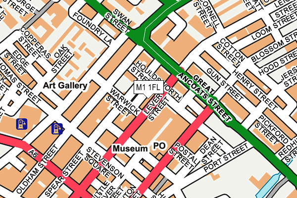 M1 1FL map - OS OpenMap – Local (Ordnance Survey) M1 1FL map - OS OpenMap – Local (Ordnance Survey)