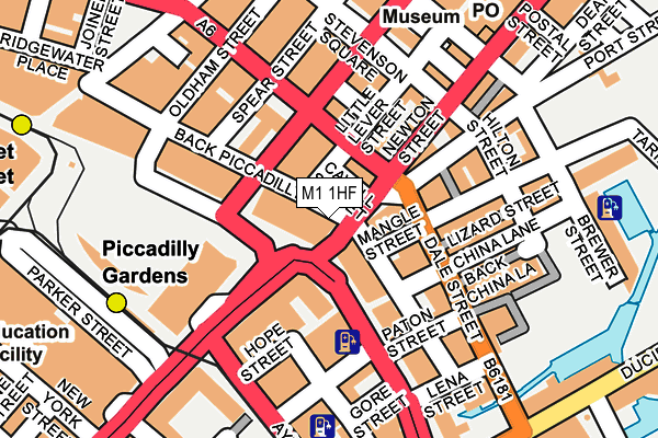 M1 1HF map - OS OpenMap – Local (Ordnance Survey) M1 1HF map - OS OpenMap – Local (Ordnance Survey)
