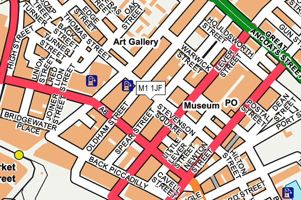 M1 1JF map - OS OpenMap – Local (Ordnance Survey) M1 1JF map - OS OpenMap – Local (Ordnance Survey)