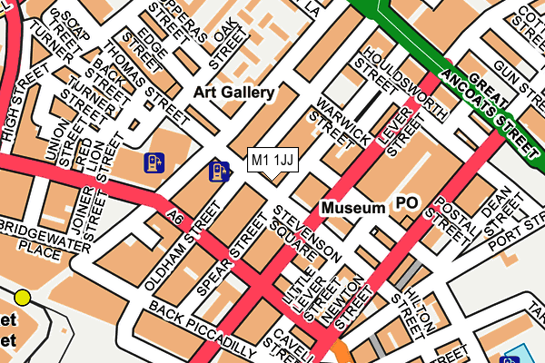 M1 1JJ map - OS OpenMap – Local (Ordnance Survey) M1 1JJ map - OS OpenMap – Local (Ordnance Survey)