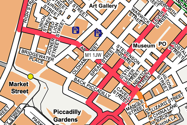 M1 1JW map - OS OpenMap – Local (Ordnance Survey) M1 1JW map - OS OpenMap – Local (Ordnance Survey)