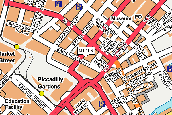 M1 1LN map - OS OpenMap – Local (Ordnance Survey) M1 1LN map - OS OpenMap – Local (Ordnance Survey)