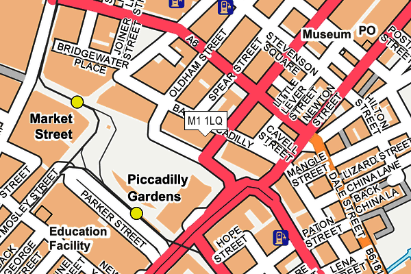 M1 1LQ map - OS OpenMap – Local (Ordnance Survey) M1 1LQ map - OS OpenMap – Local (Ordnance Survey)