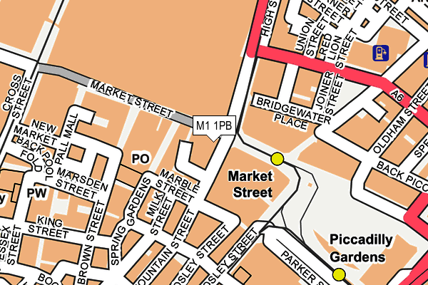 M1 1PB map - OS OpenMap – Local (Ordnance Survey) M1 1PB map - OS OpenMap – Local (Ordnance Survey)
