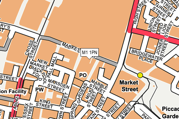 M1 1PN map - OS OpenMap – Local (Ordnance Survey) M1 1PN map - OS OpenMap – Local (Ordnance Survey)