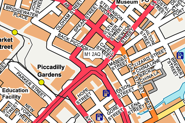 M1 2AQ map - OS OpenMap – Local (Ordnance Survey) M1 2AQ map - OS OpenMap – Local (Ordnance Survey)