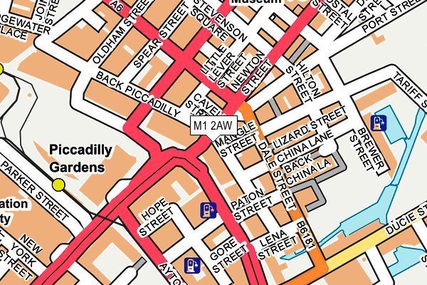 M1 2AW map - OS OpenMap – Local (Ordnance Survey) M1 2AW map - OS OpenMap – Local (Ordnance Survey)