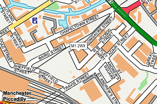 M1 2WX map - OS OpenMap – Local (Ordnance Survey) M1 2WX map - OS OpenMap – Local (Ordnance Survey)