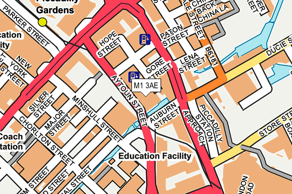 M1 3AE map - OS OpenMap – Local (Ordnance Survey) M1 3AE map - OS OpenMap – Local (Ordnance Survey)