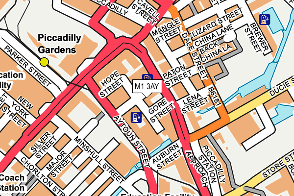 M1 3AY map - OS OpenMap – Local (Ordnance Survey) M1 3AY map - OS OpenMap – Local (Ordnance Survey)