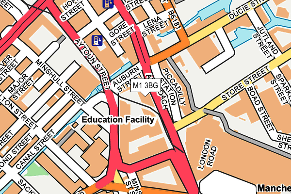 M1 3BG map - OS OpenMap – Local (Ordnance Survey) M1 3BG map - OS OpenMap – Local (Ordnance Survey)