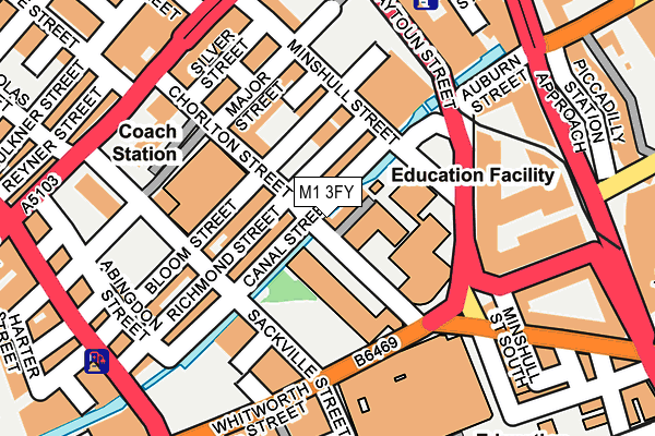 M1 3FY map - OS OpenMap – Local (Ordnance Survey) M1 3FY map - OS OpenMap – Local (Ordnance Survey)