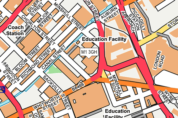 M1 3GH map - OS OpenMap – Local (Ordnance Survey) M1 3GH map - OS OpenMap – Local (Ordnance Survey)