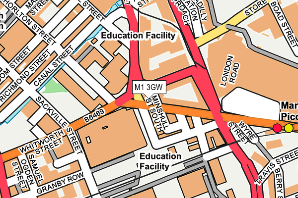 M1 3GW map - OS OpenMap – Local (Ordnance Survey) M1 3GW map - OS OpenMap – Local (Ordnance Survey)