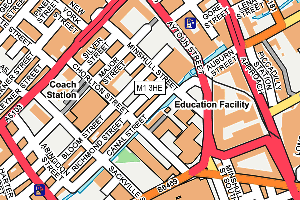 M1 3HE map - OS OpenMap – Local (Ordnance Survey) M1 3HE map - OS OpenMap – Local (Ordnance Survey)