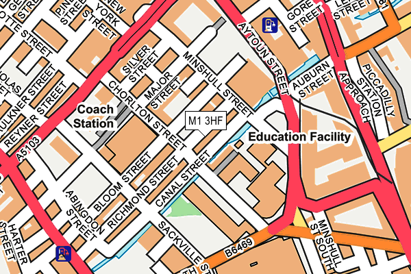 M1 3HF map - OS OpenMap – Local (Ordnance Survey) M1 3HF map - OS OpenMap – Local (Ordnance Survey)