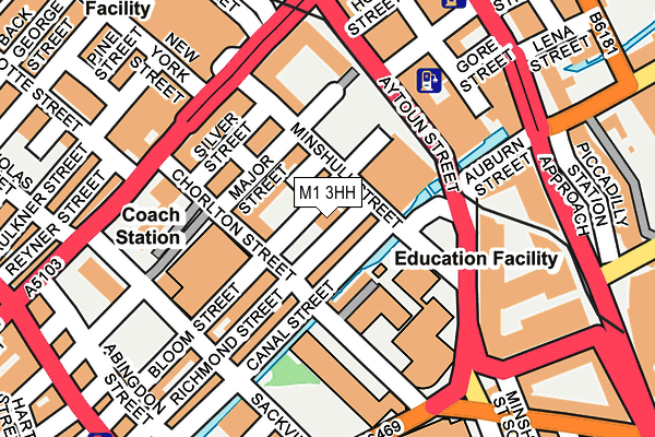 M1 3HH map - OS OpenMap – Local (Ordnance Survey) M1 3HH map - OS OpenMap – Local (Ordnance Survey)