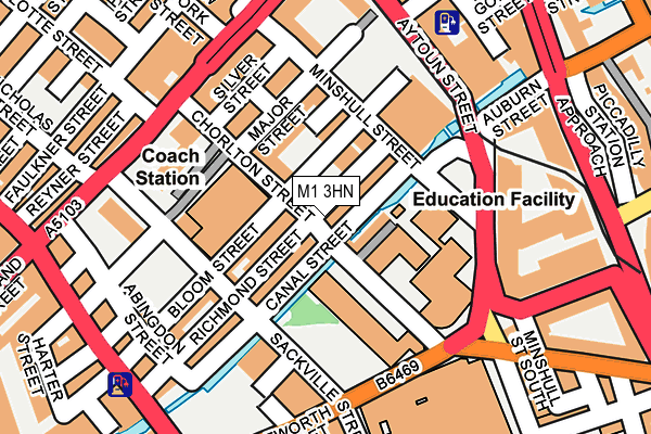 M1 3HN map - OS OpenMap – Local (Ordnance Survey) M1 3HN map - OS OpenMap – Local (Ordnance Survey)