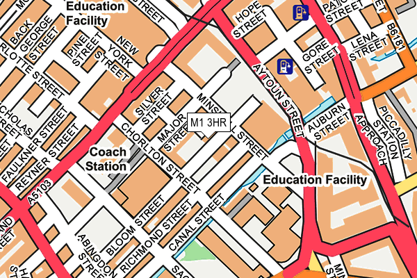 M1 3HR map - OS OpenMap – Local (Ordnance Survey) M1 3HR map - OS OpenMap – Local (Ordnance Survey)