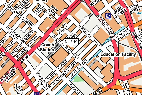 M1 3HY map - OS OpenMap – Local (Ordnance Survey) M1 3HY map - OS OpenMap – Local (Ordnance Survey)