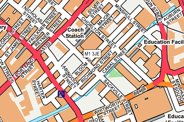 M1 3JE map - OS OpenMap – Local (Ordnance Survey) M1 3JE map - OS OpenMap – Local (Ordnance Survey)