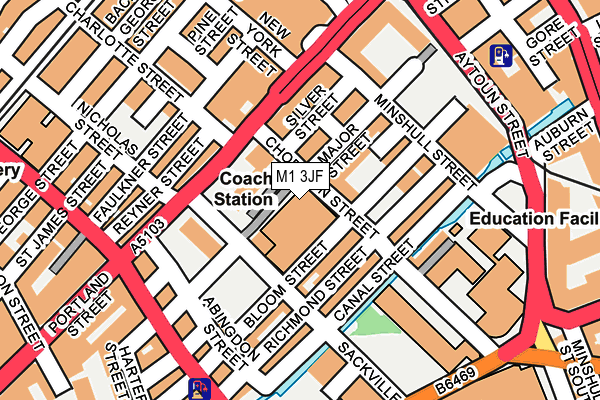M1 3JF map - OS OpenMap – Local (Ordnance Survey) M1 3JF map - OS OpenMap – Local (Ordnance Survey)