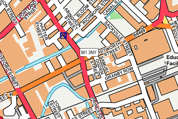 M1 3NY map - OS OpenMap – Local (Ordnance Survey) M1 3NY map - OS OpenMap – Local (Ordnance Survey)