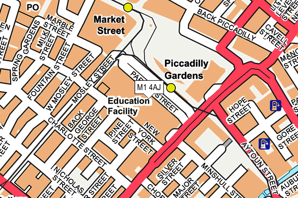 M1 4AJ map - OS OpenMap – Local (Ordnance Survey) M1 4AJ map - OS OpenMap – Local (Ordnance Survey)