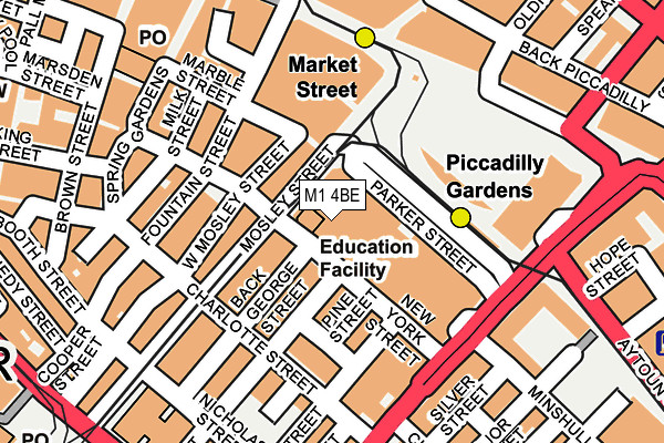 M1 4BE map - OS OpenMap – Local (Ordnance Survey) M1 4BE map - OS OpenMap – Local (Ordnance Survey)