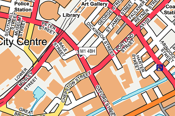 M1 4BH map - OS OpenMap – Local (Ordnance Survey) M1 4BH map - OS OpenMap – Local (Ordnance Survey)
