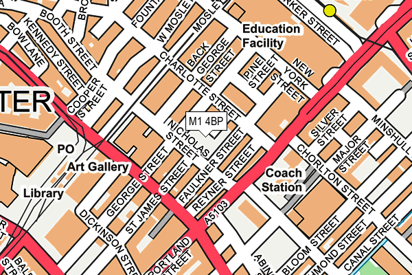 M1 4BP map - OS OpenMap – Local (Ordnance Survey) M1 4BP map - OS OpenMap – Local (Ordnance Survey)