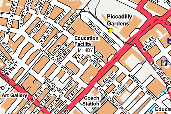 M1 4DY map - OS OpenMap – Local (Ordnance Survey) M1 4DY map - OS OpenMap – Local (Ordnance Survey)