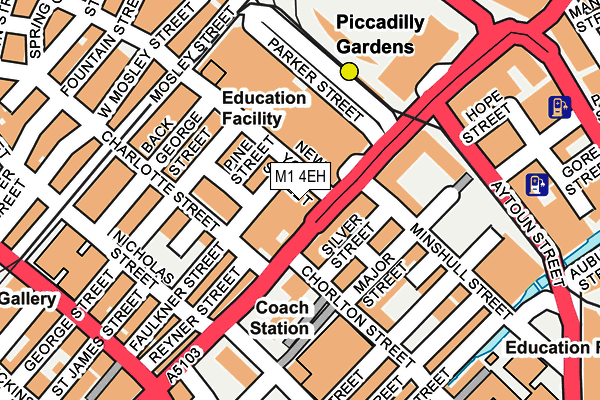 M1 4EH map - OS OpenMap – Local (Ordnance Survey) M1 4EH map - OS OpenMap – Local (Ordnance Survey)