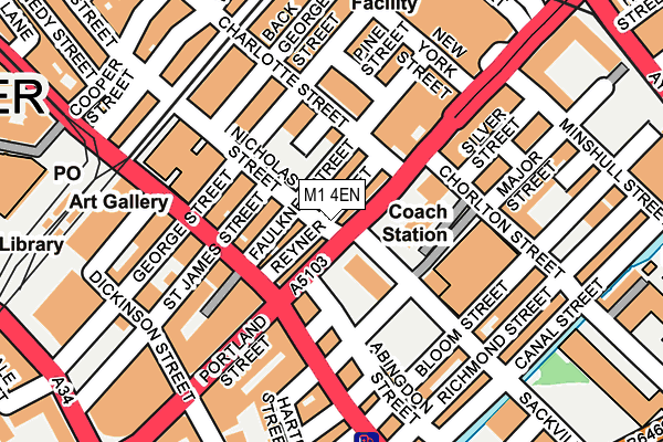 M1 4EN map - OS OpenMap – Local (Ordnance Survey) M1 4EN map - OS OpenMap – Local (Ordnance Survey)