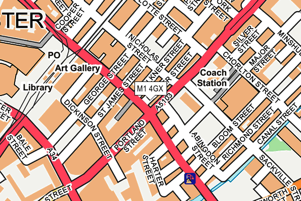 M1 4GX map - OS OpenMap – Local (Ordnance Survey) M1 4GX map - OS OpenMap – Local (Ordnance Survey)