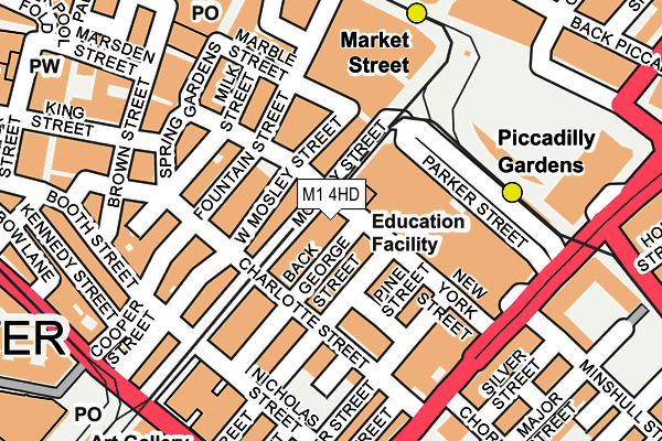 M1 4HD map - OS OpenMap – Local (Ordnance Survey) M1 4HD map - OS OpenMap – Local (Ordnance Survey)