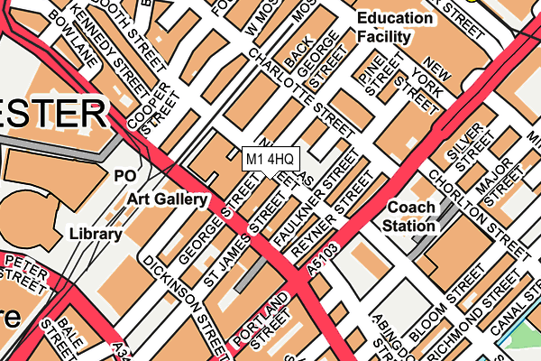 M1 4HQ map - OS OpenMap – Local (Ordnance Survey) M1 4HQ map - OS OpenMap – Local (Ordnance Survey)