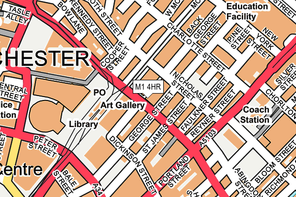 M1 4HR map - OS OpenMap – Local (Ordnance Survey) M1 4HR map - OS OpenMap – Local (Ordnance Survey)