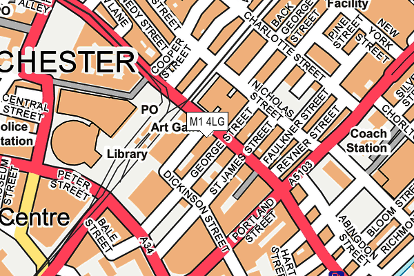 M1 4LG map - OS OpenMap – Local (Ordnance Survey) M1 4LG map - OS OpenMap – Local (Ordnance Survey)