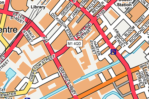 M1 4QD map - OS OpenMap – Local (Ordnance Survey) M1 4QD map - OS OpenMap – Local (Ordnance Survey)
