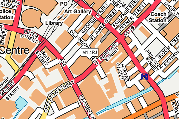 M1 4RJ map - OS OpenMap – Local (Ordnance Survey) M1 4RJ map - OS OpenMap – Local (Ordnance Survey)